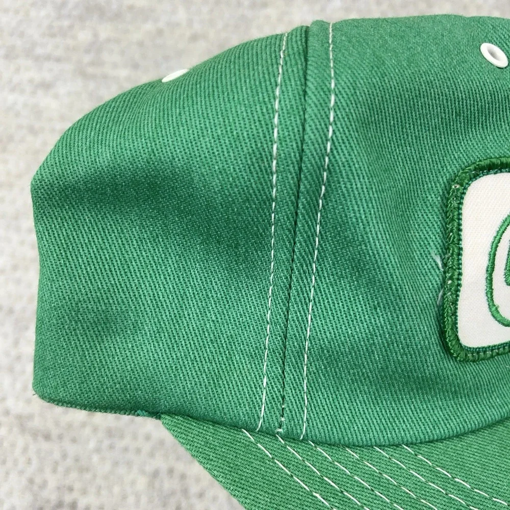 Vintage K Products Trucker Hat Cap Made USA 80s Farm Seed Patch‎ USS Vertagreen